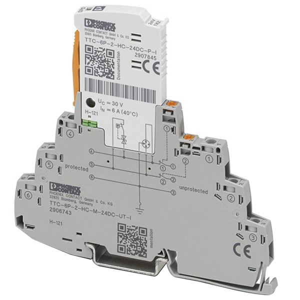 2906743 New TTC-6P-2-HC-M-24DC-UT-I New Phoenix Contact Surge Protection Device